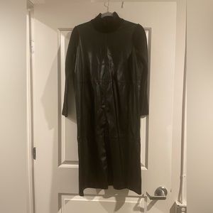 Ann Taylor Faux Leather Dress